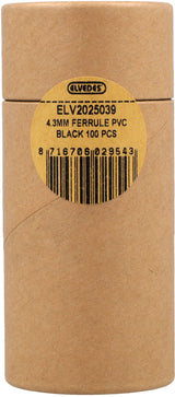 Elvedes Kabelkappen ø4,3 mm PVC – schwarz