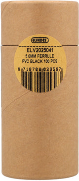 Elvedes Kabelkappen ø5,0 mm PVC – schwarz