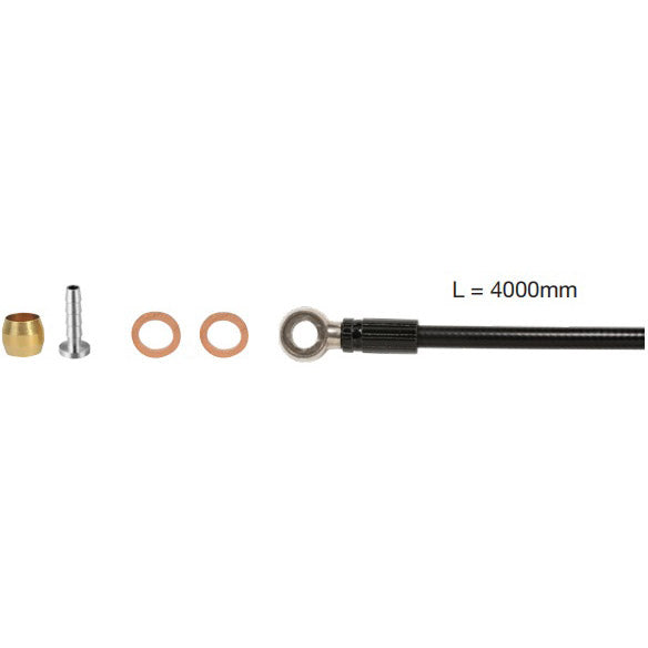 ELVEDES Remlang Shimano BH90 Extra flexibler schwarz 4m