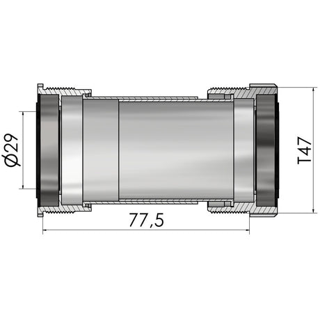 Elvedes Tretlagergewinde passend für T47A (Cerv�lo) für Sram Dub