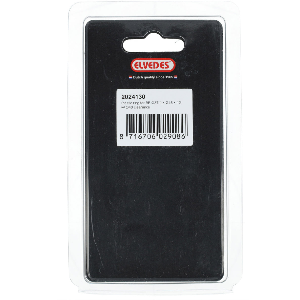 Elvedes Ring BB ø37,1×ø46×12 mit ø40 Senkloch aus Kunststoff