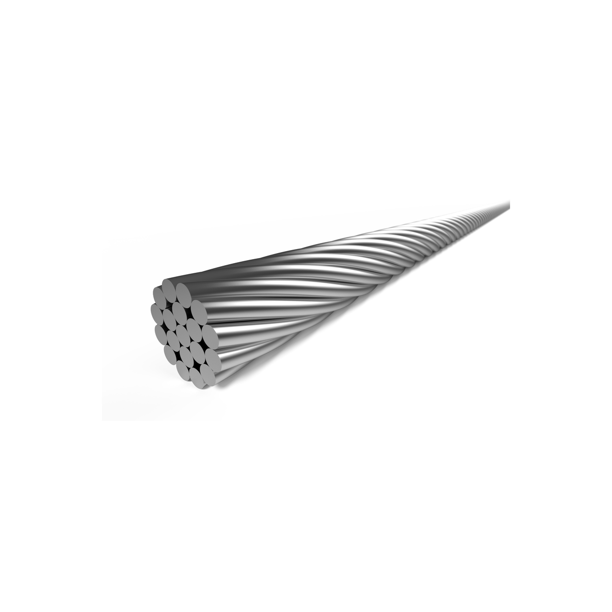 ELVEDEN SCHAKEL BINNenkabel Ø0,9 mm 2500 mm Nø4x4 Edelstahl (50.)