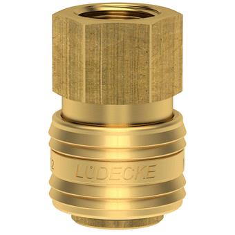 Lüdecke Ludecke Schnellkupplung 1 4 Innengewinde Messer.DN7,2 (Euro10)