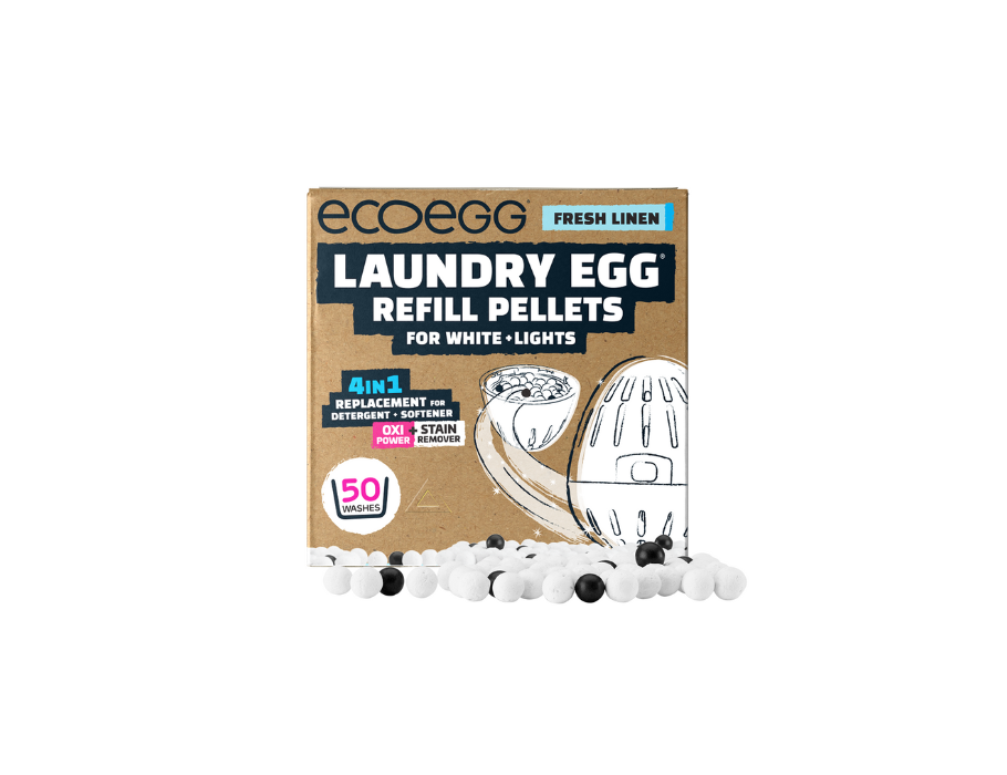 Ecoegg Nachfüllung für weißes Wachs - frisches Leinen - 50 Wäsche