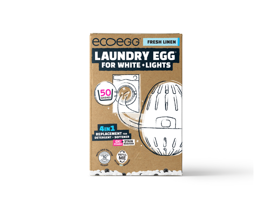 Ecoegg Washball für weißes Wachs - frisches Leinen - 50 Wäsche