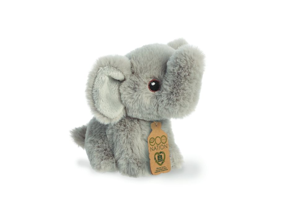 Eco Nation Plüsch-Kuscheltier - Mini - Elefant - 13 cm