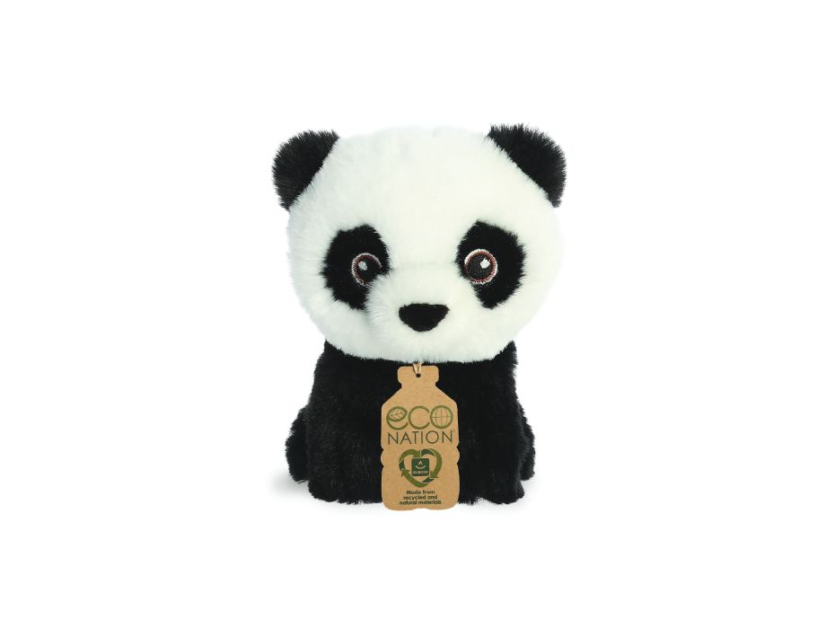 Eco Nation Plüsch-Kuscheltier - Mini - Panda - 13 cm