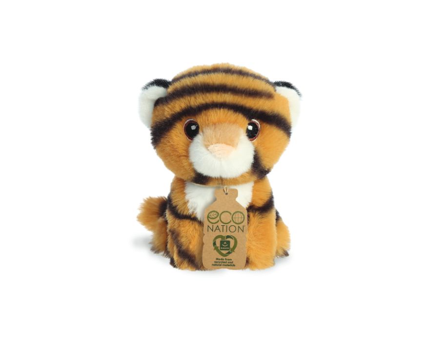 Eco Nation Plüsch-Kuscheltier - Mini - Tiger - 13 cm