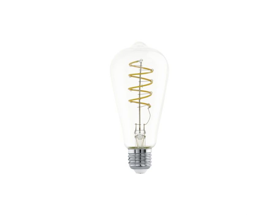 Eglo -LED -Lampe - E27 - 400 lm - Oval - Spirale - klar - 2700k