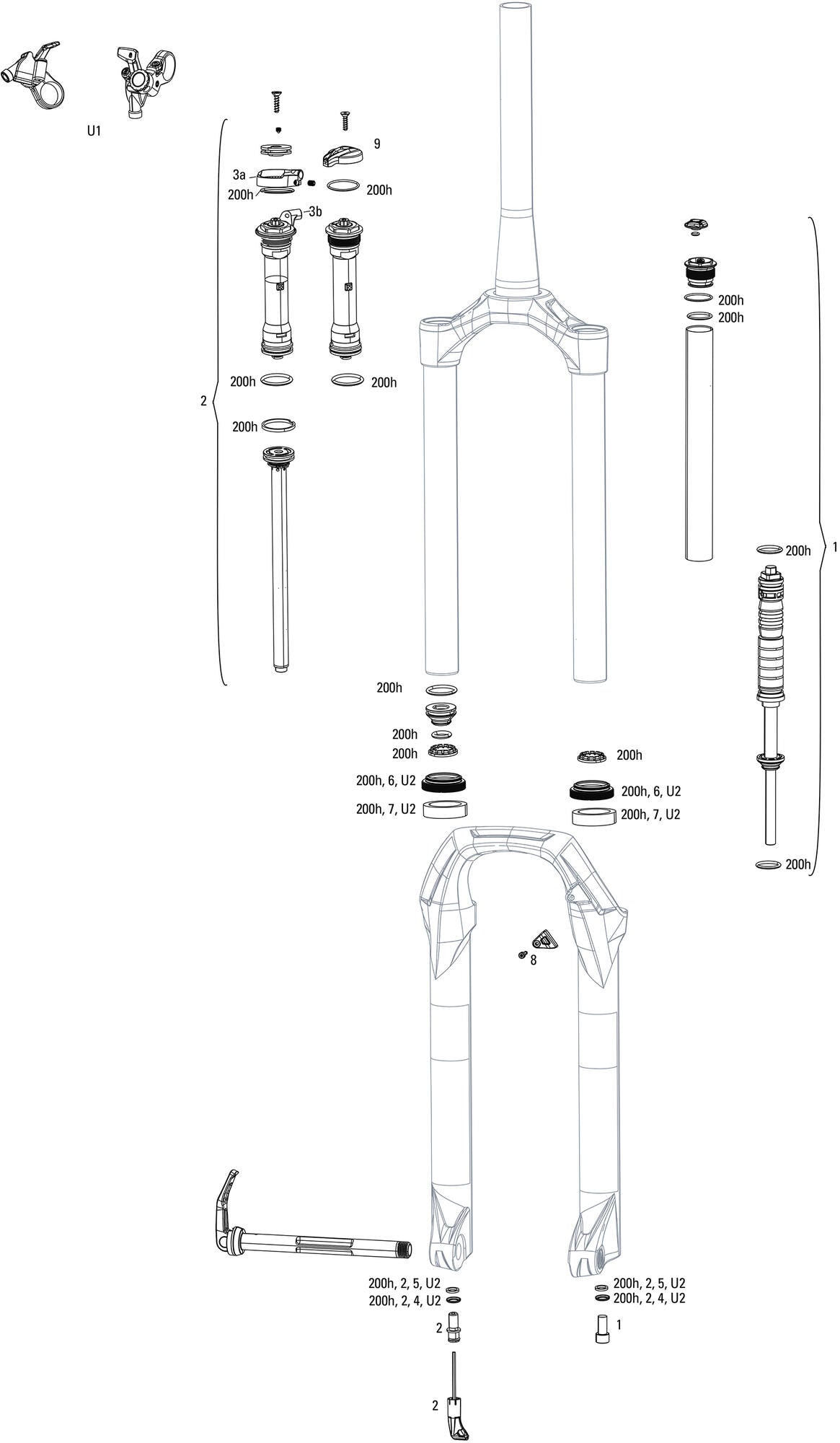 RockShox Federgabel Judy Silver TK 27,5 Federgabel RS Judy Sil.TK 120mm Black Poploc