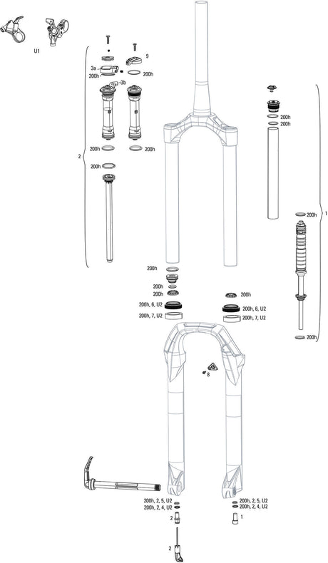 RockShox Federgabel Judy Silver TK Susp.Fork RS Judy Sil.TK Black