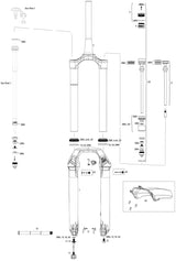 Rockshox Federgabel Lyrik Ultimate Flight Attendant 27,5 + 29 Boost Susp.Fork RS Lyrik Ult. fa 27,5 29 160mm bl.
