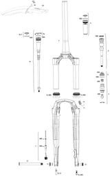 RockShox Federgabel Rudy Ultimate Race Day 2 XPLR 28 RS Federgabel Rudy U 700C 40mm 45off rot