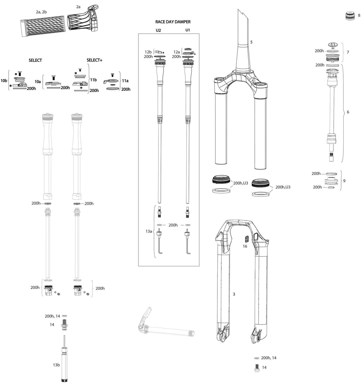 Rockshox Federgabel Sid Select RL 3p 27,5 + 29 Boost Susp.Fork RS Sid Sel.Rl 3P 27,5 + 29 Boost Remo.