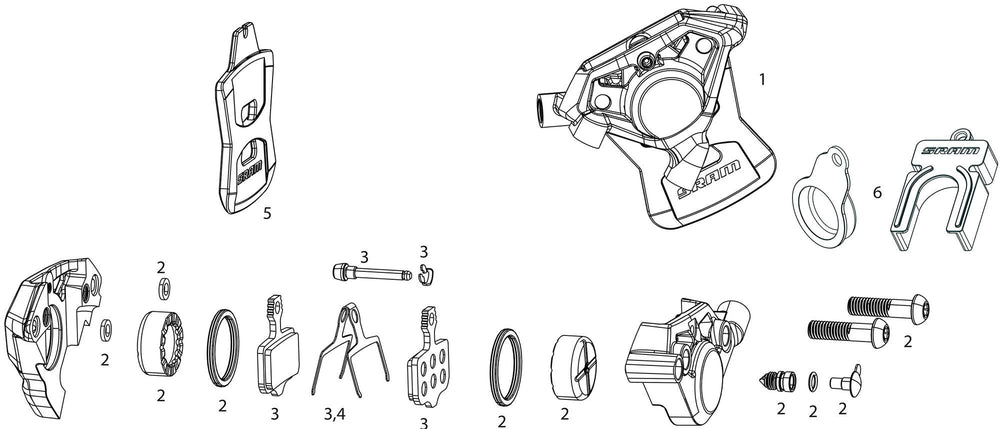 Sram Scheibenbremse Rival Axs E1. Bremsscheiben Rival Axs E1 rechts vorne
