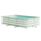 Swim Essentials Luxus-Schwimmbecken mit grünen Streifen, 300 x 200 x 75 cm