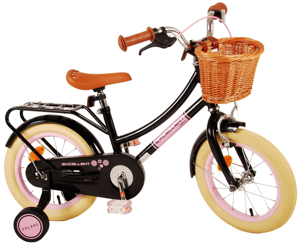 Virerare Eccellente bicicletta per bambini - Girls - 14 pollici - Nero