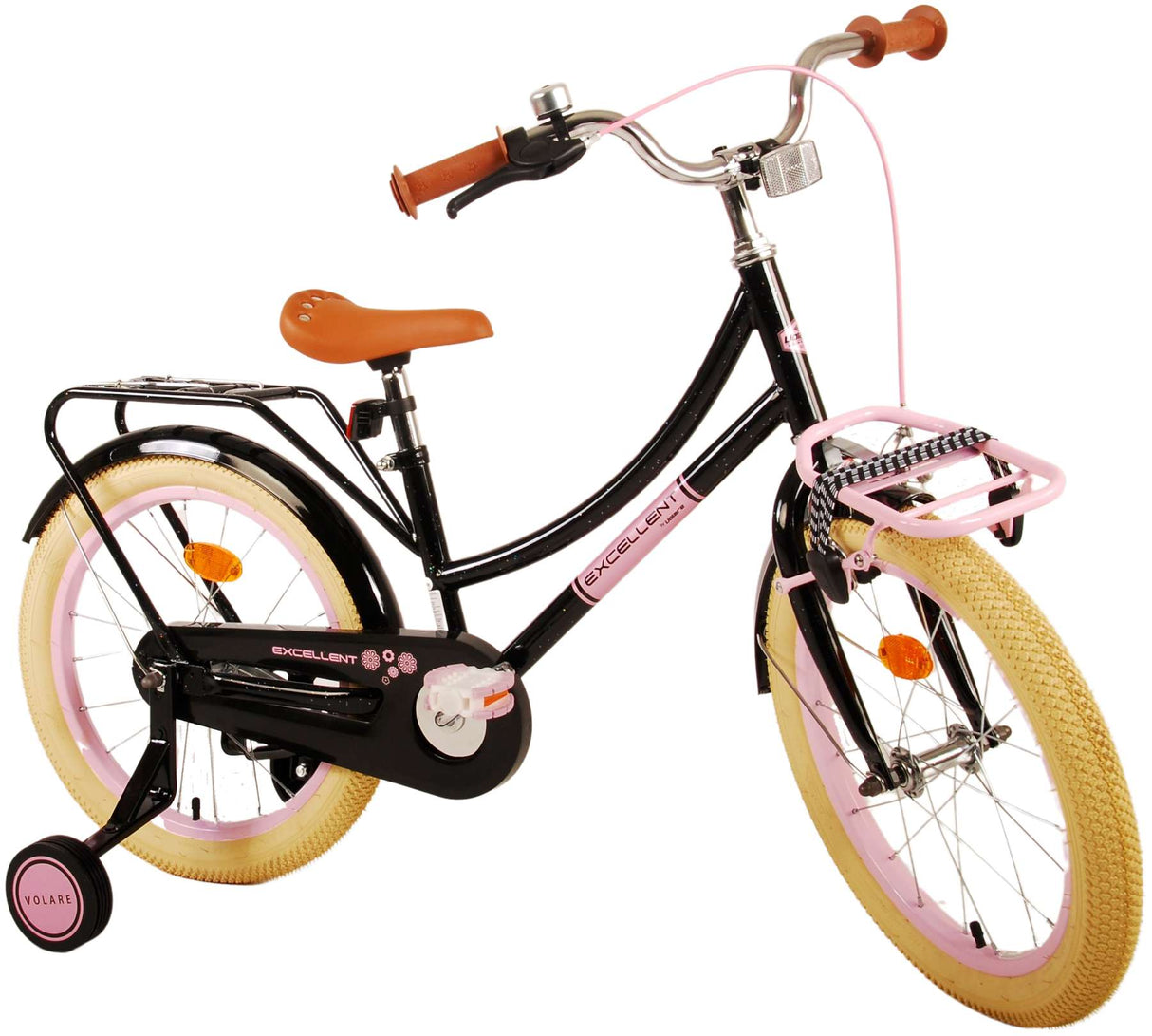 Virerare Eccellente bicicletta per bambini - Girls - 18 pollici - Nero - 95% assemblato