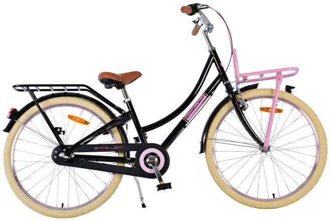 Volare Excellent Children's Bicycle - Girls - 24 Inch - Black - 3 gears