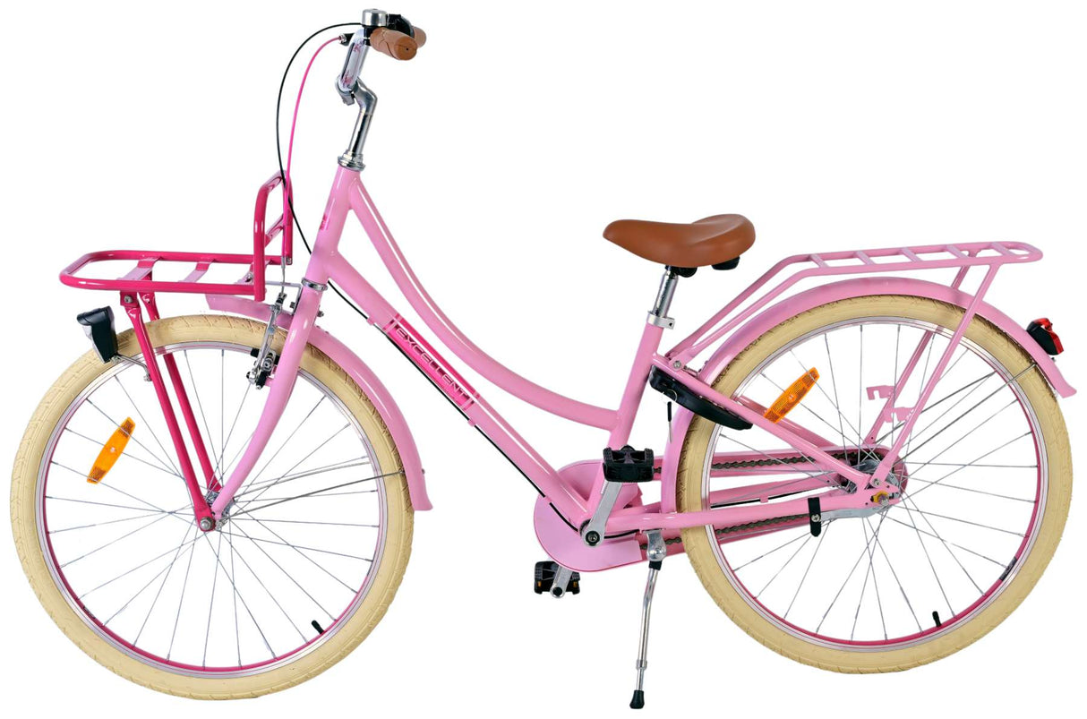 Volare Exzellente Kinderfahrrad - Mädchen - 24 Zoll - Pink - 3 Zahnräder