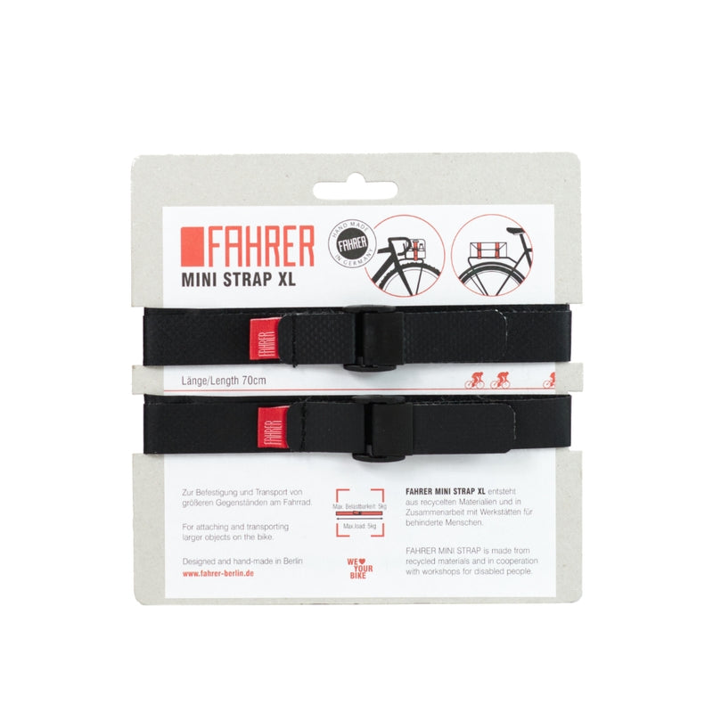 Fahrer Cargo Mini Gurt XL 70x2cm schwarz (2 Stück)