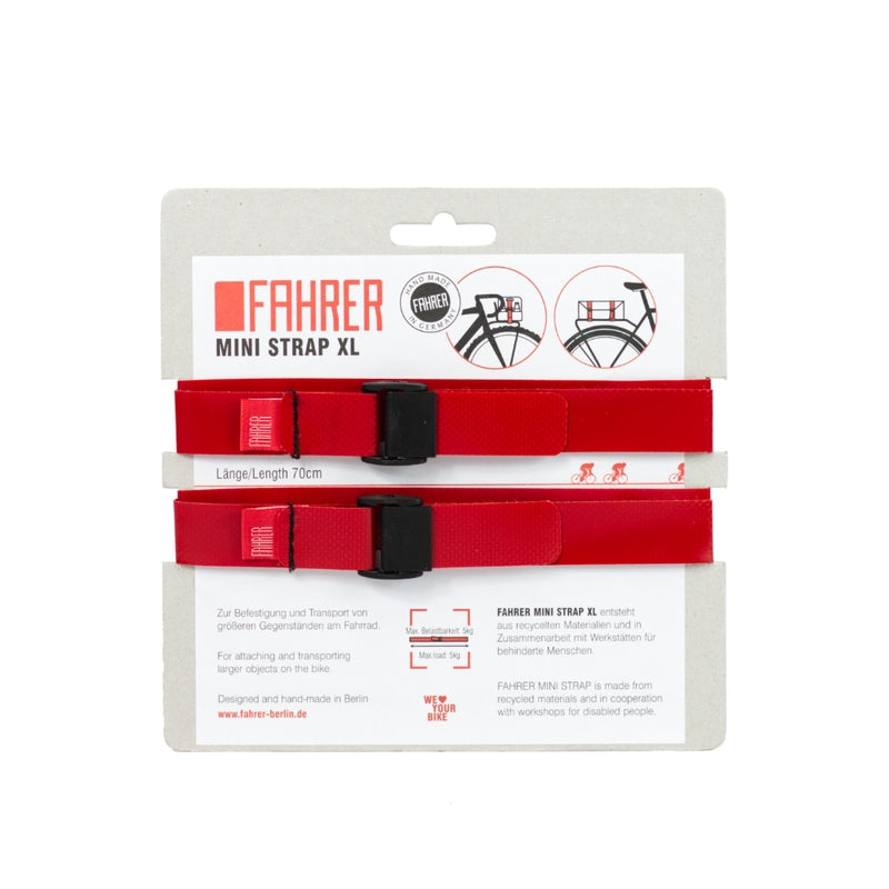 Fahrer Cargo Mini Gurt XL 70x2cm rot (2 Stück)