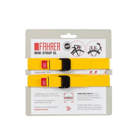 Fahrer Cargo Mini Gurt XL 70x2cm gelb (2 Stück)