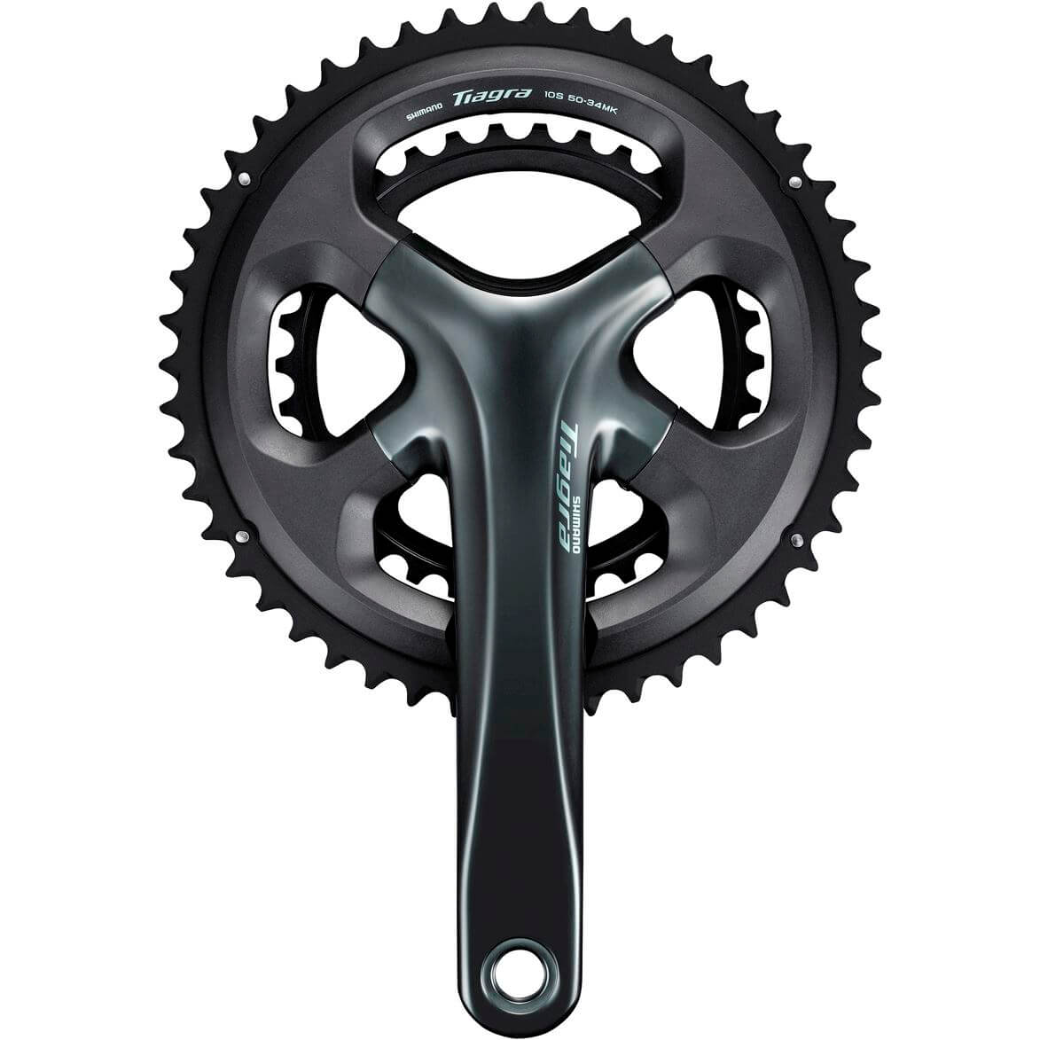 Shimano Crankset 2 x 10 prędkości Tiagra FC-4700 172,5 50-34T z pustą osiem czarnym