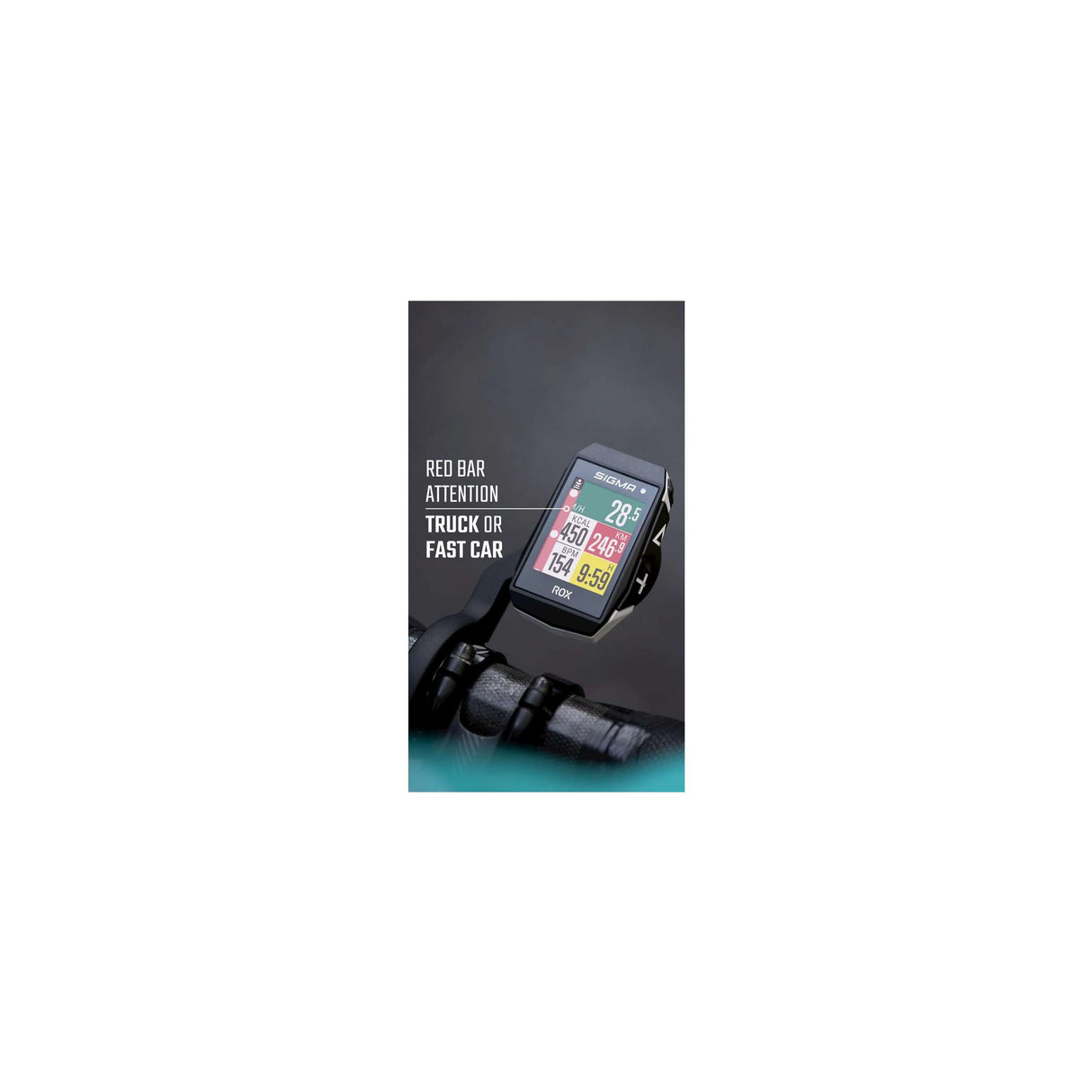 Sigma Rox 11.1 EVO GPS SW SWO Stand einfacher Halter + USB-C-Ladekabel
