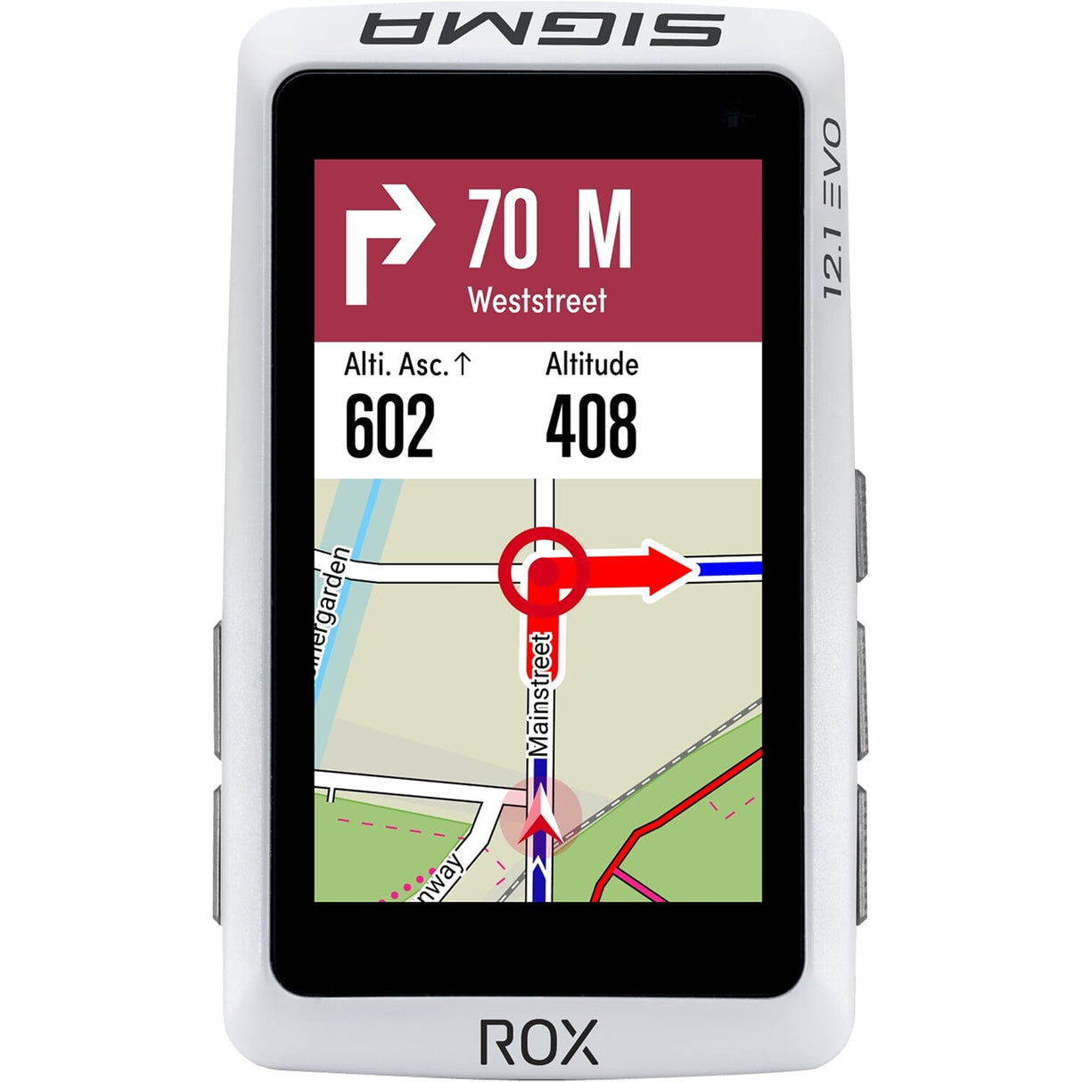 Počítač Sigma Bicycle Rox 12.1 Evo GPS White Basic