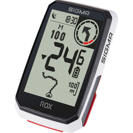 Sigma Rox 4.0 GPS SW White HR Holder + Ant + BLE Brabstiev