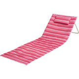 Pro beach strandmat met rugsteun strepen