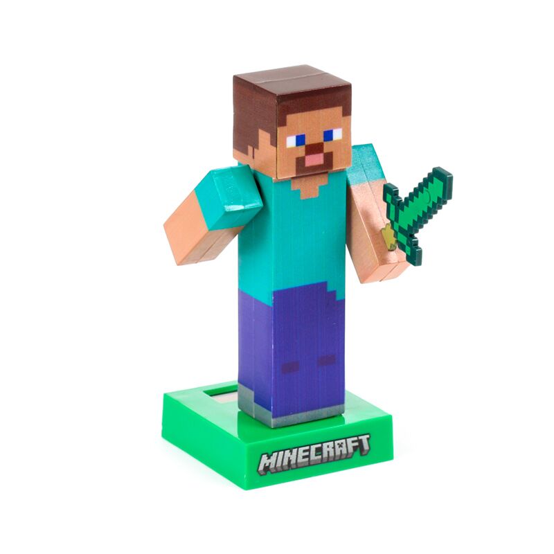 Minecraft Steve Solarzellen-Solarkumpelfigur