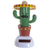 Kaktus mit Sombrero-Solarzellen-Solarkumpelfigur