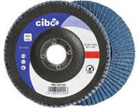 Cibo Fächerschleifscheibe 125mm blau 40 konisch Stahl | 10 Stück