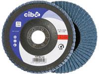 Cibo Fächerschleifscheibe 125mm blau 40 flach Edelstahl | 10 Stück