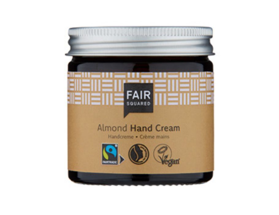 Faire quadratische Handcreme Mandel -50 ml