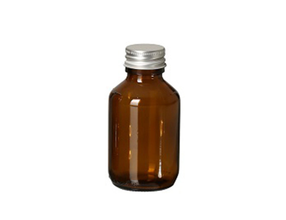 Faire quadrierte Glasflasche mit Mütze - Leef - 100 ml