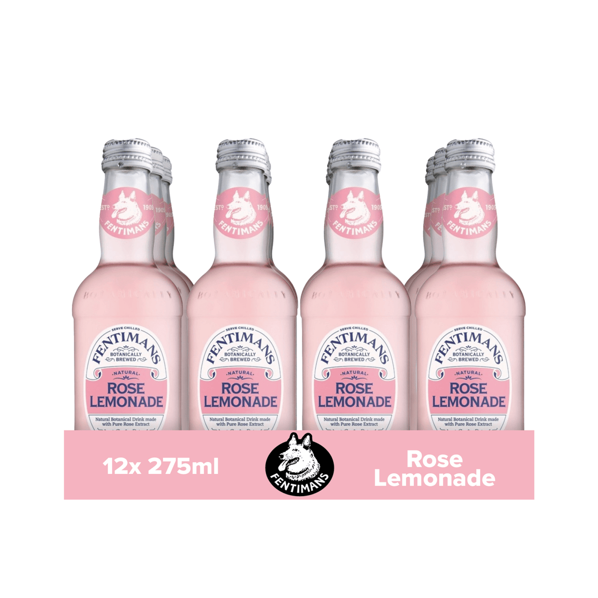 Fentimans Rosenlimonadenflasche (12x 275ml)