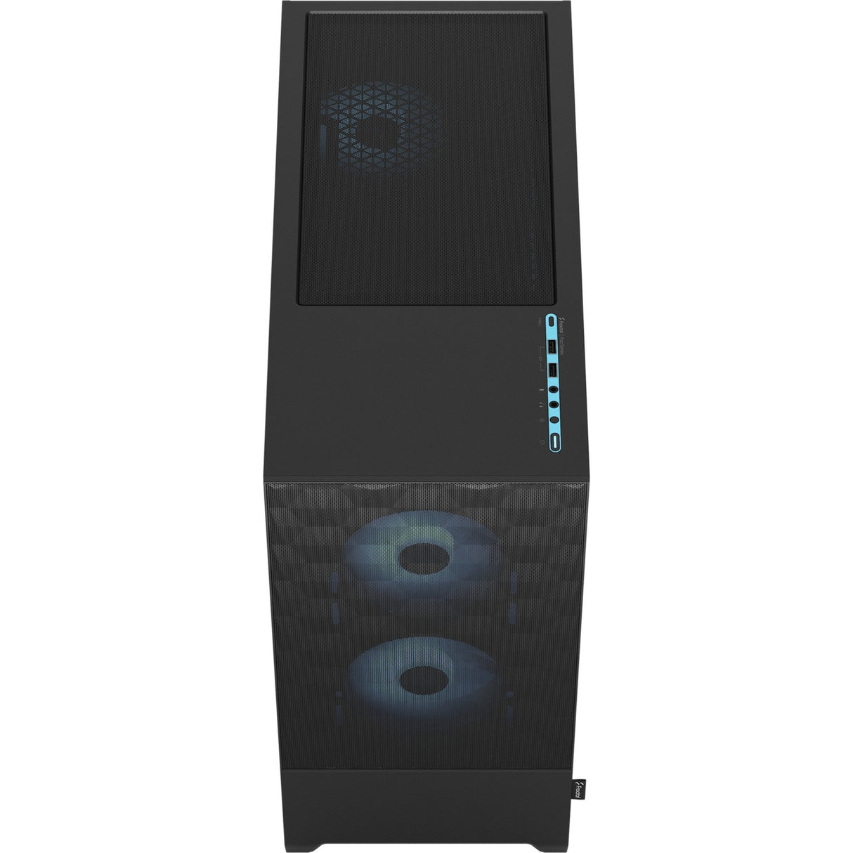 Fraktales Design Pop Air RGB Cyan Core TG Clear Tönung