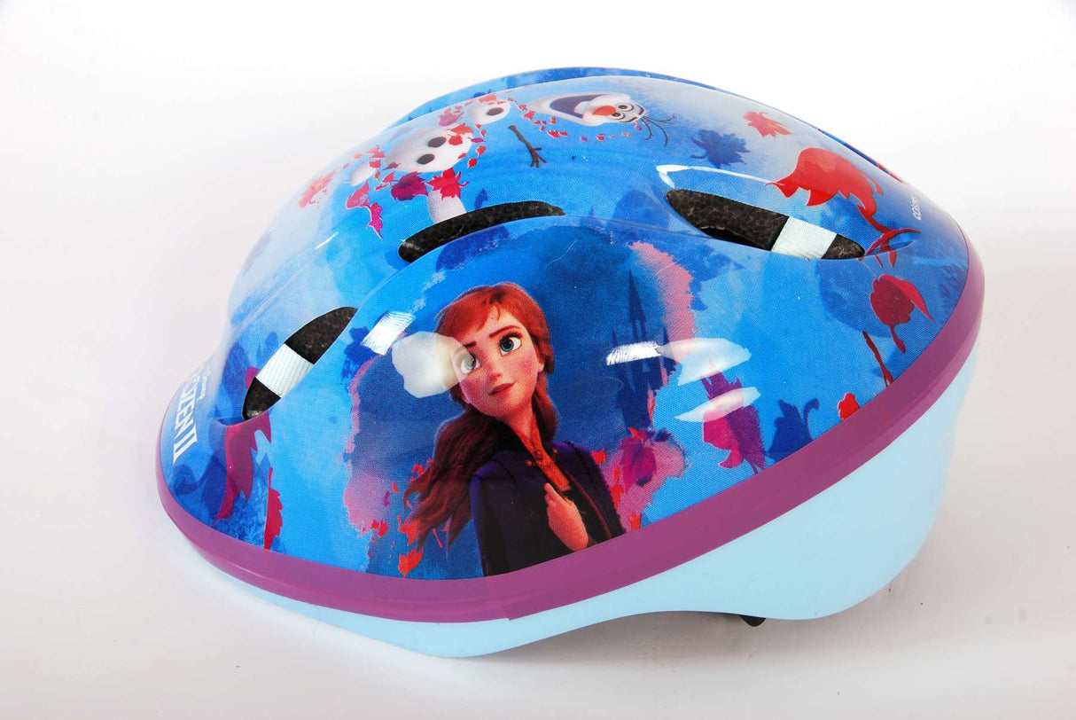 Disney Frozen fiets- skatehelm blauw roze maat 51-55 cm