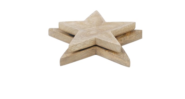 Tray star mangowood 15cm