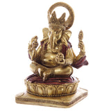 Goldrote Ganesh-Statue, 14 cm