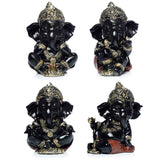 Ganesh aus schwarzem Gold