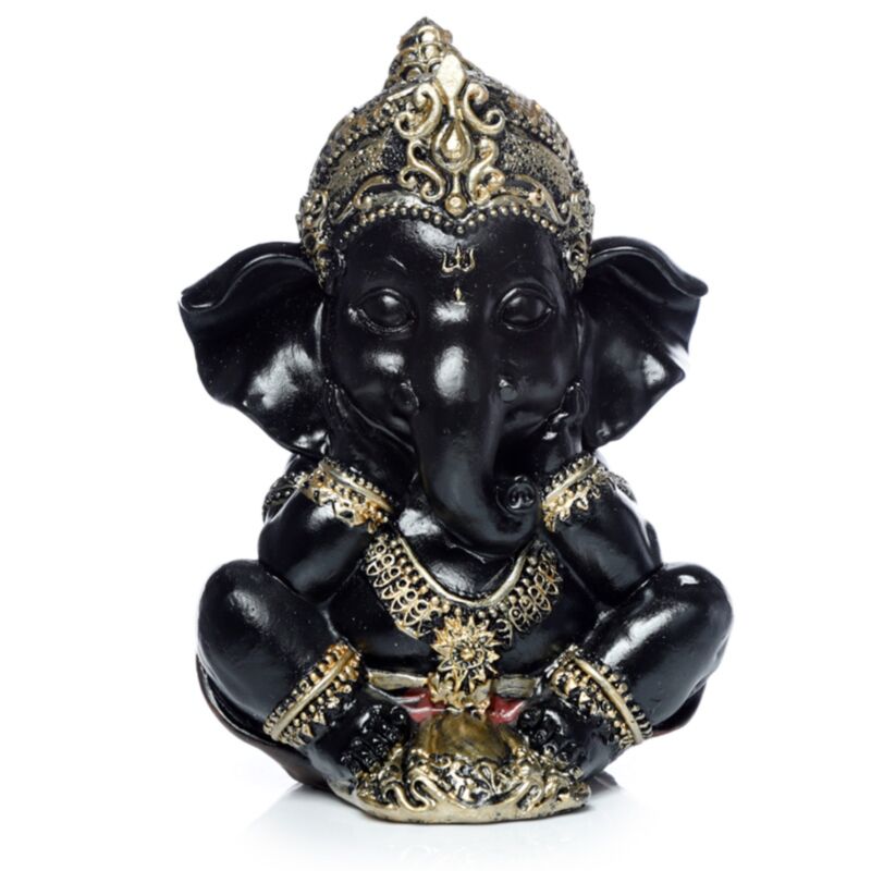 Ganesh aus schwarzem Gold