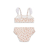 Leopard | Beigefarbener UV-Bikini für Mädchen
