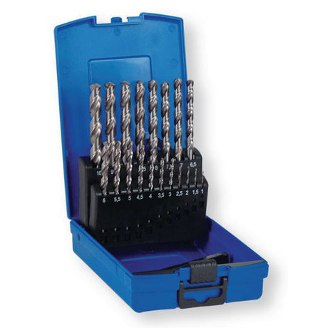 Berner Spiralbohrer-Set HSS 19-teilig 1 bis 10 mm