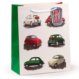 Fiat 500 Retro-Repeat - Geschenktüte groß