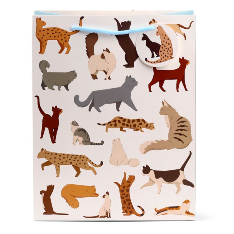 Feline feine Katzen - Geschenktüte groß