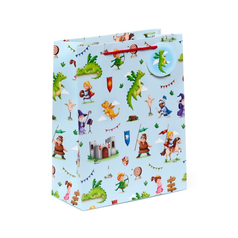 Ritter-Drachen-Geschenktüte groß